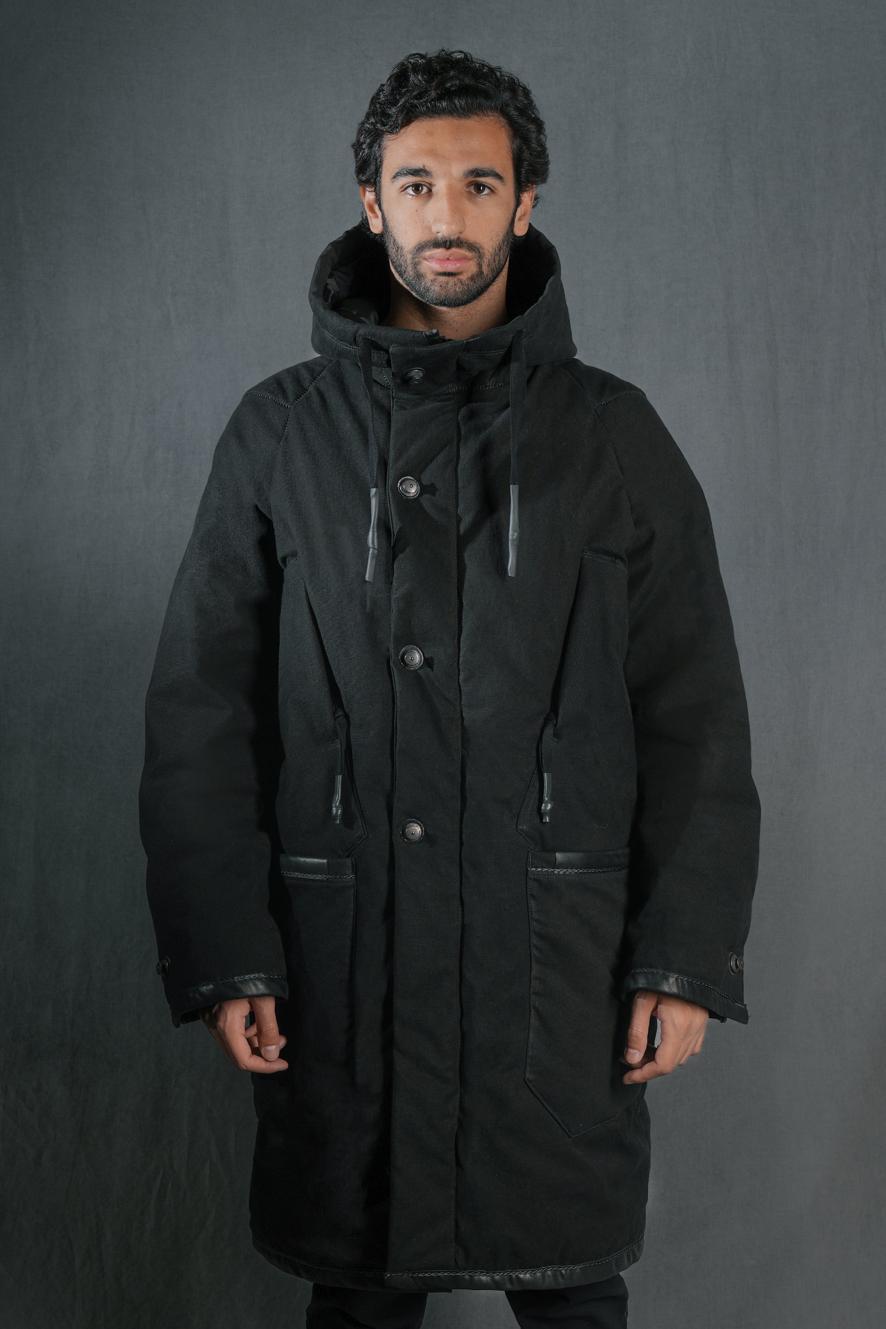 69 by Isaac Sellam - BIG PARKA ARMURE NOIR – isaac-sellam
