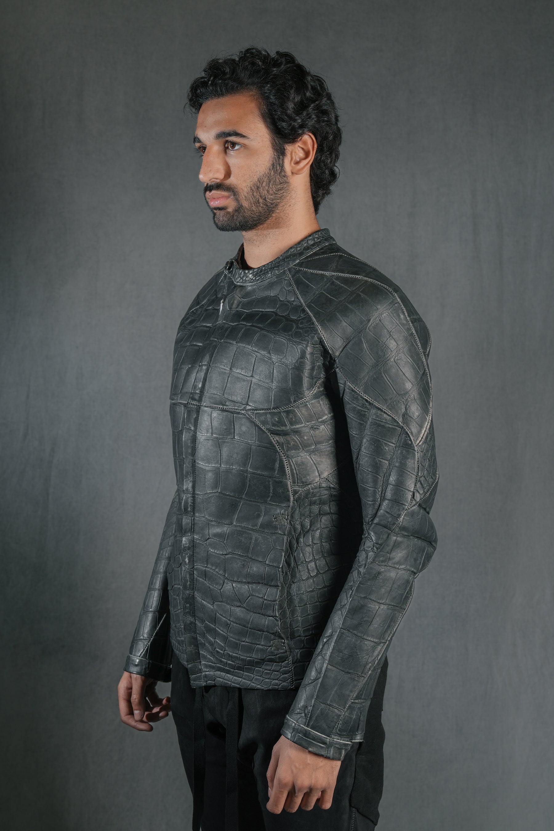 ISAAC SELLAM レザーベスト Isaac Sellam Experience - Subversif Alligator Black – isaac-sellam