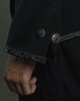 GUSSET ZIPPER ARMURE NOIR
