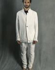 BLAZER ARMURE BLANC