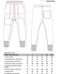 GUSSET PANTS GRILLAGE NOIR