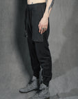 GUSSET PANTS SPONGE NOIR