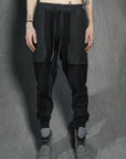 GUSSET PANTS SPONGE NOIR