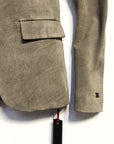 STRETCH CALF LEATHER KAKI