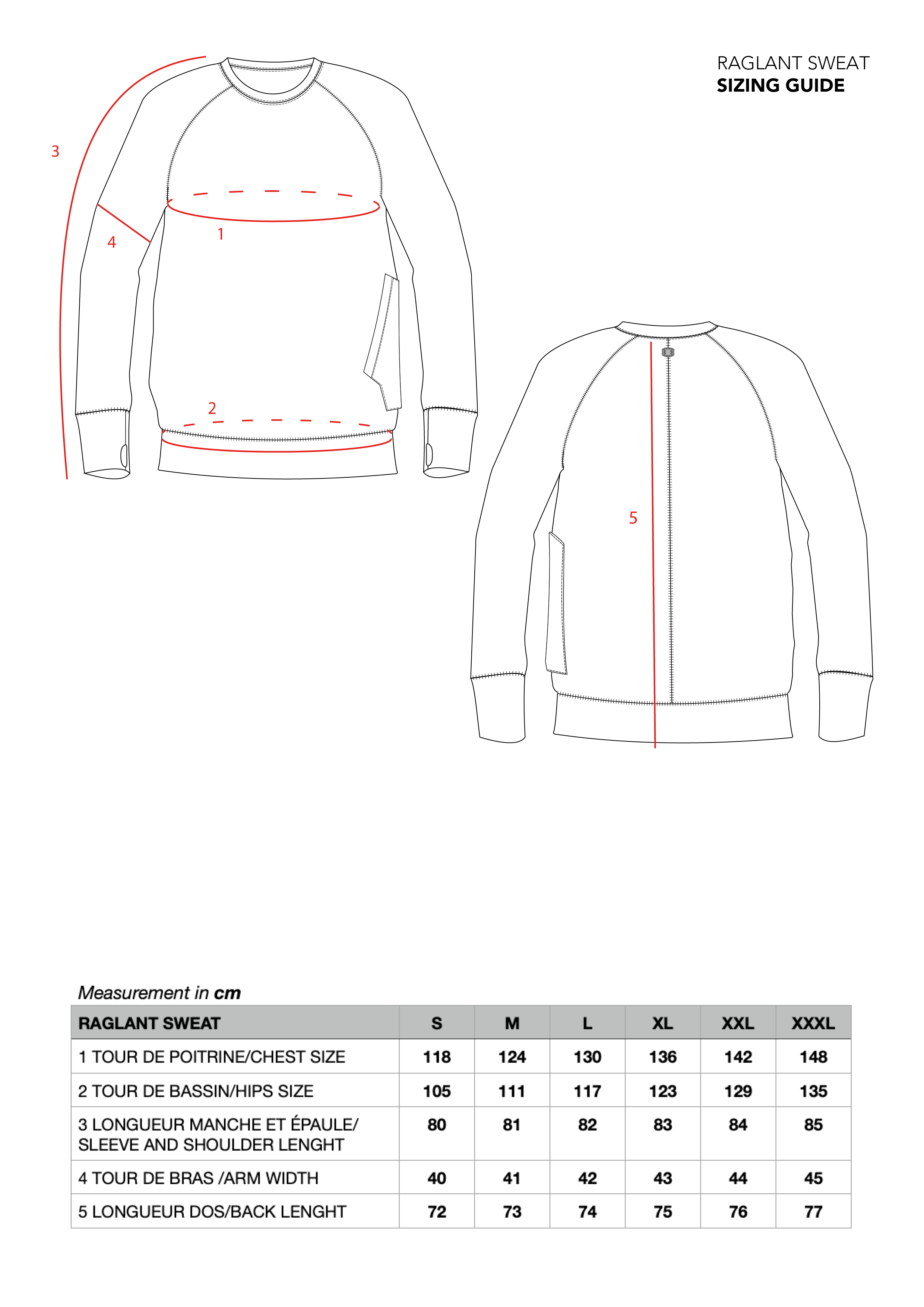 RAGLAN SWEAT MOLLETON NOIR