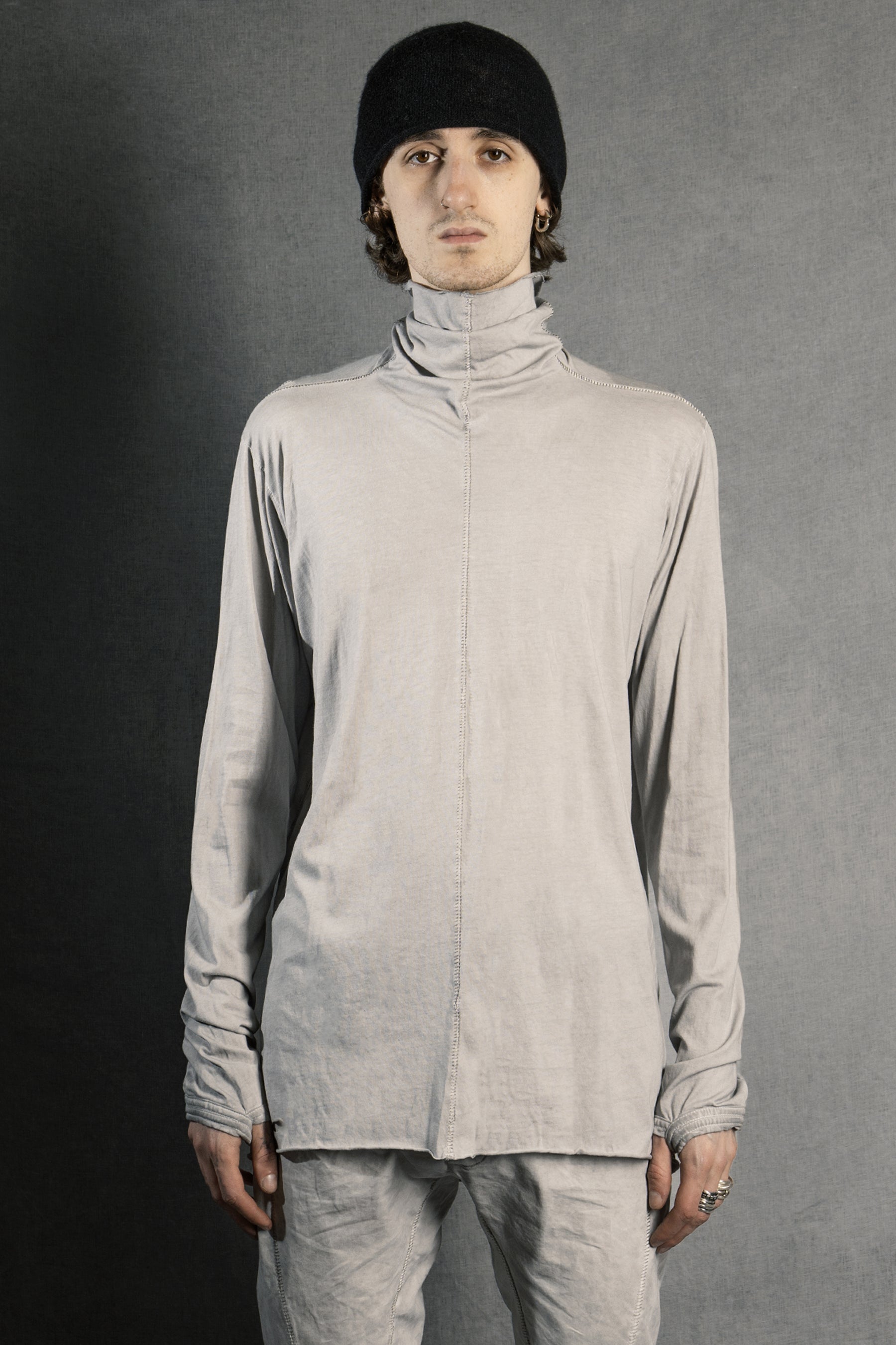 69 by Isaac Sellam - Raglan LST Bande Jersey 190 Gr Noir – isaac