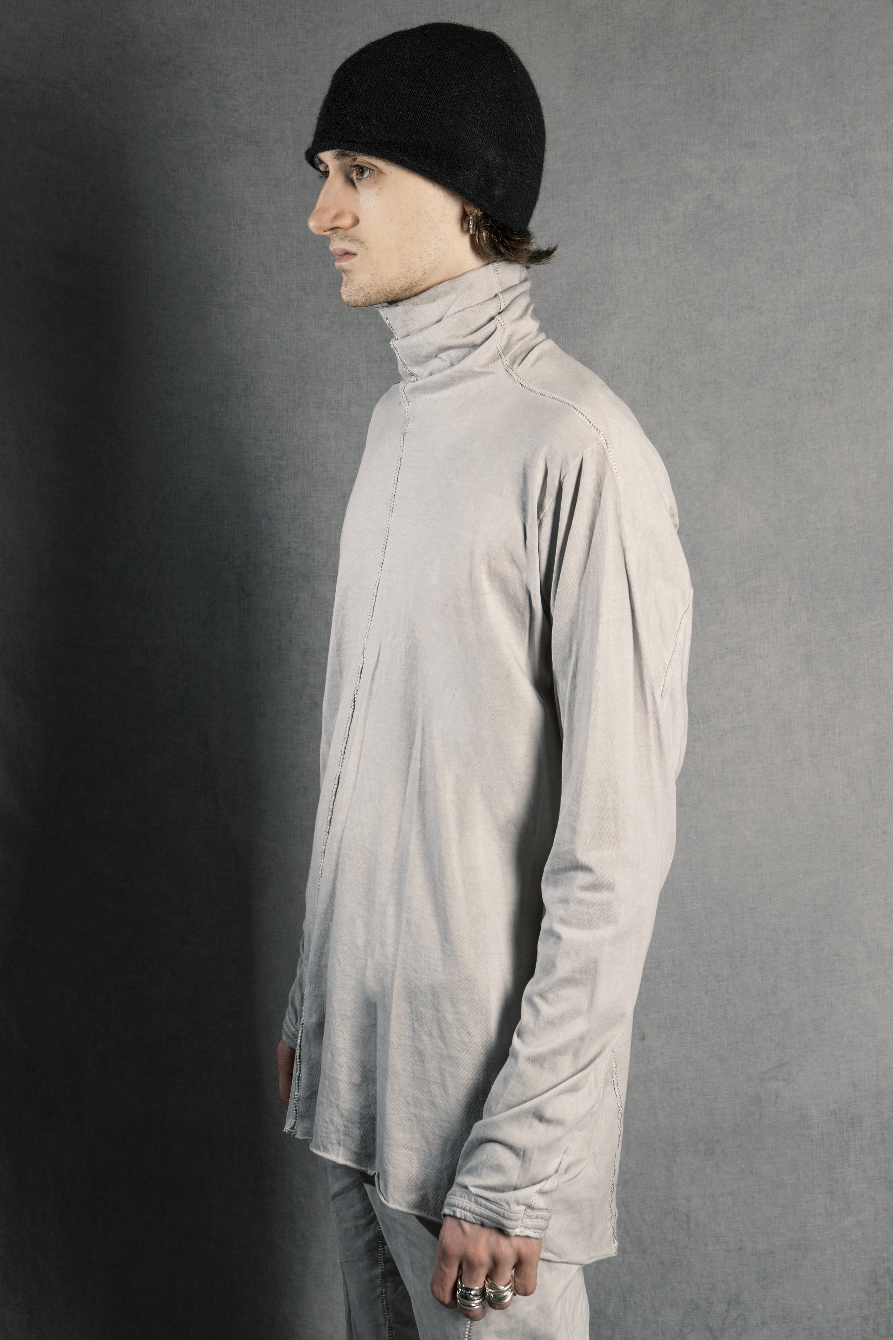 69 by Isaac Sellam - Raglan LST Bande Jersey 190 Gr Noir – isaac