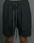 GUSSET SHORT GAUFRÉ NOIR