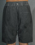 GUSSET SHORT GAUFRÉ PLOMB