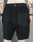 GUSSET SHORT GRILLAGE NOIR