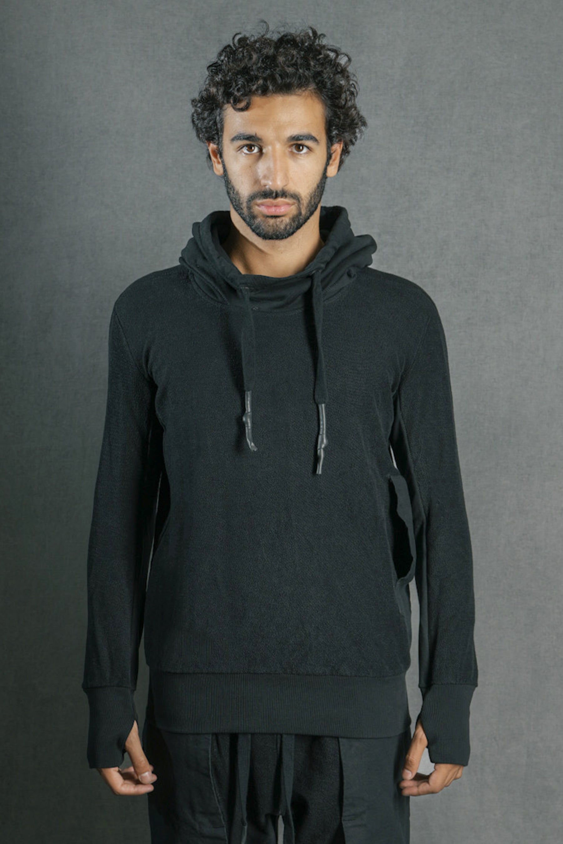 HOODY SWEAT  SPONGE NOIR
