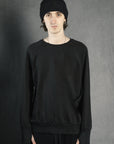 RAGLAN SWEAT MOLLETON NOIR