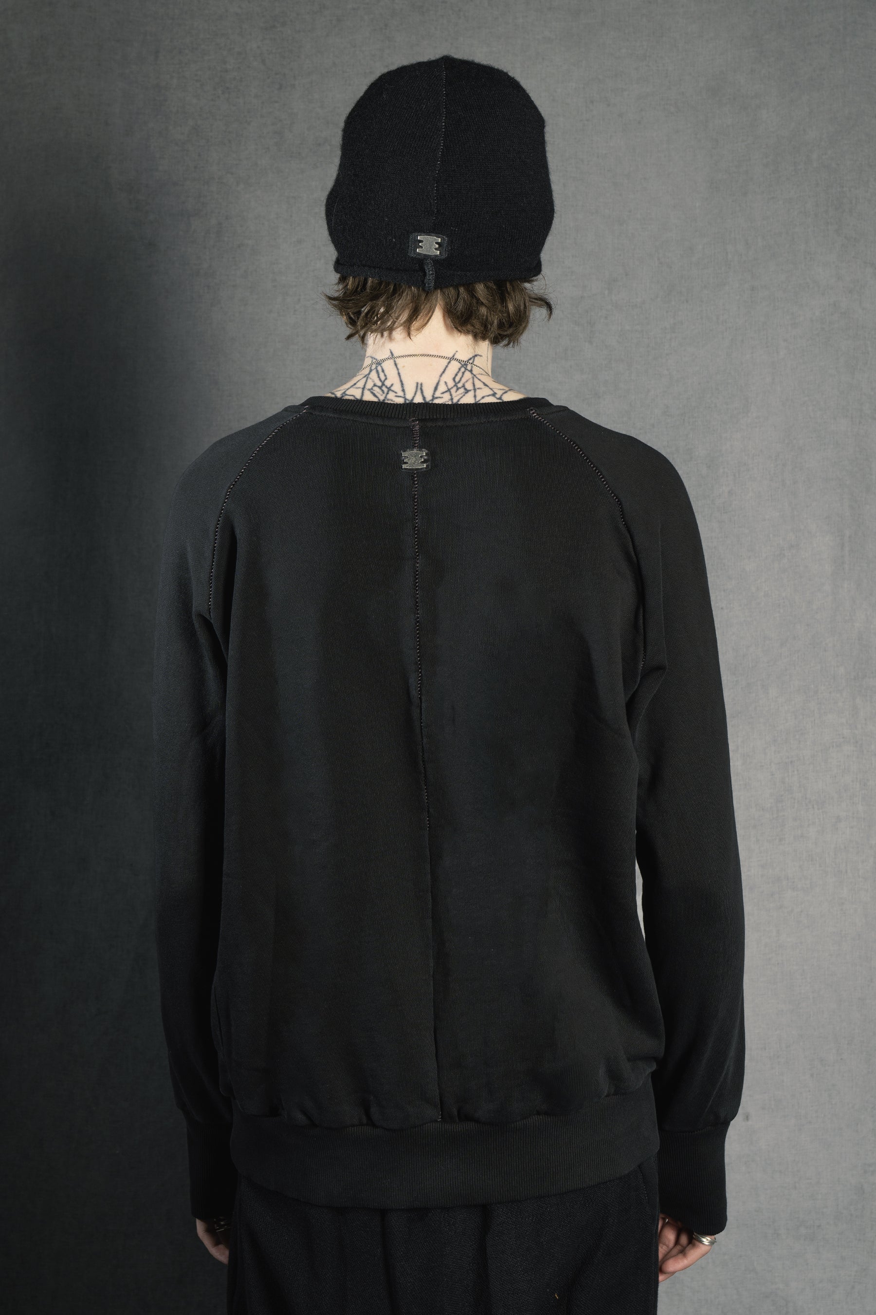 RAGLAN SWEAT MOLLETON NOIR