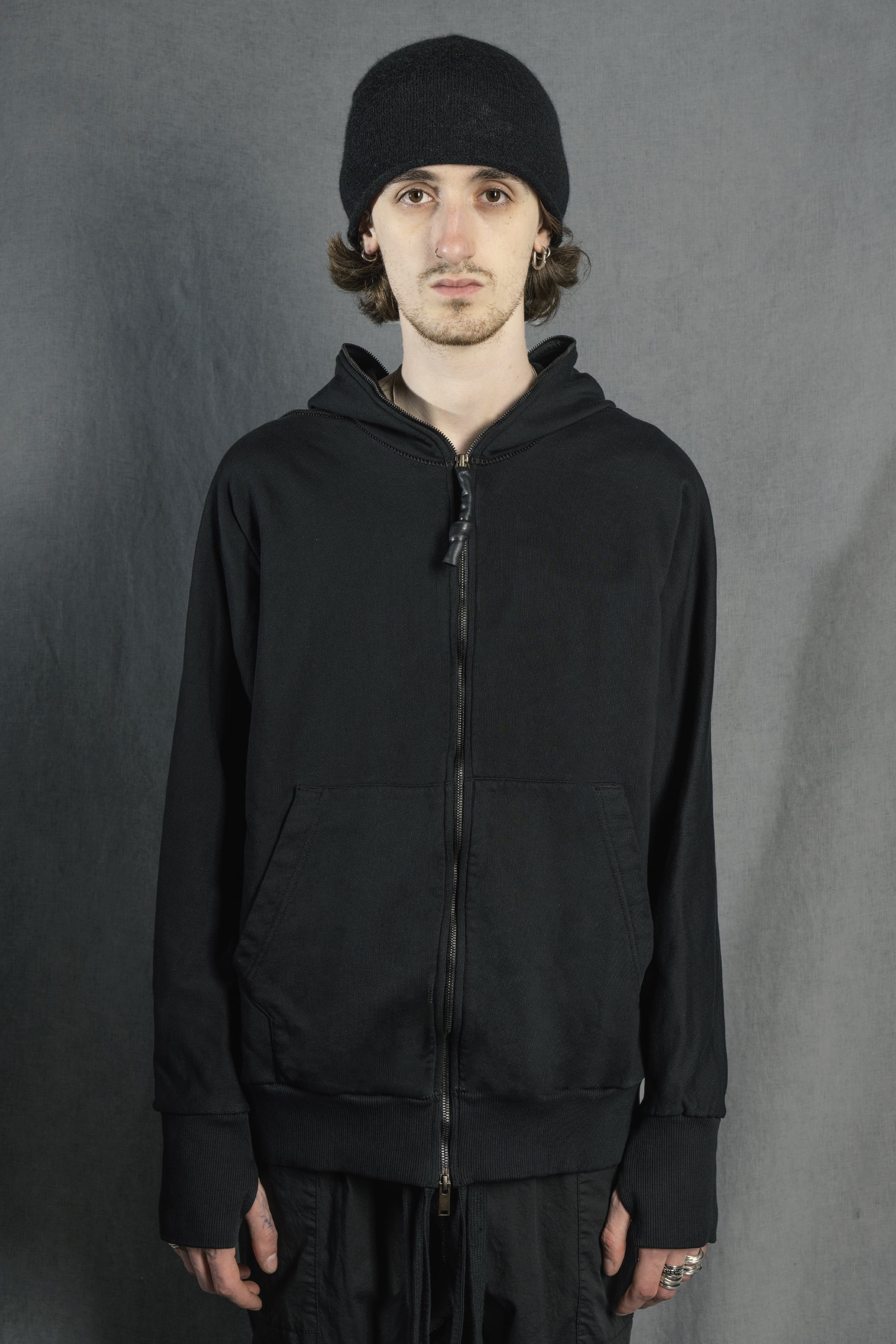 ZIPPYHOOD MOLLETON NOIR