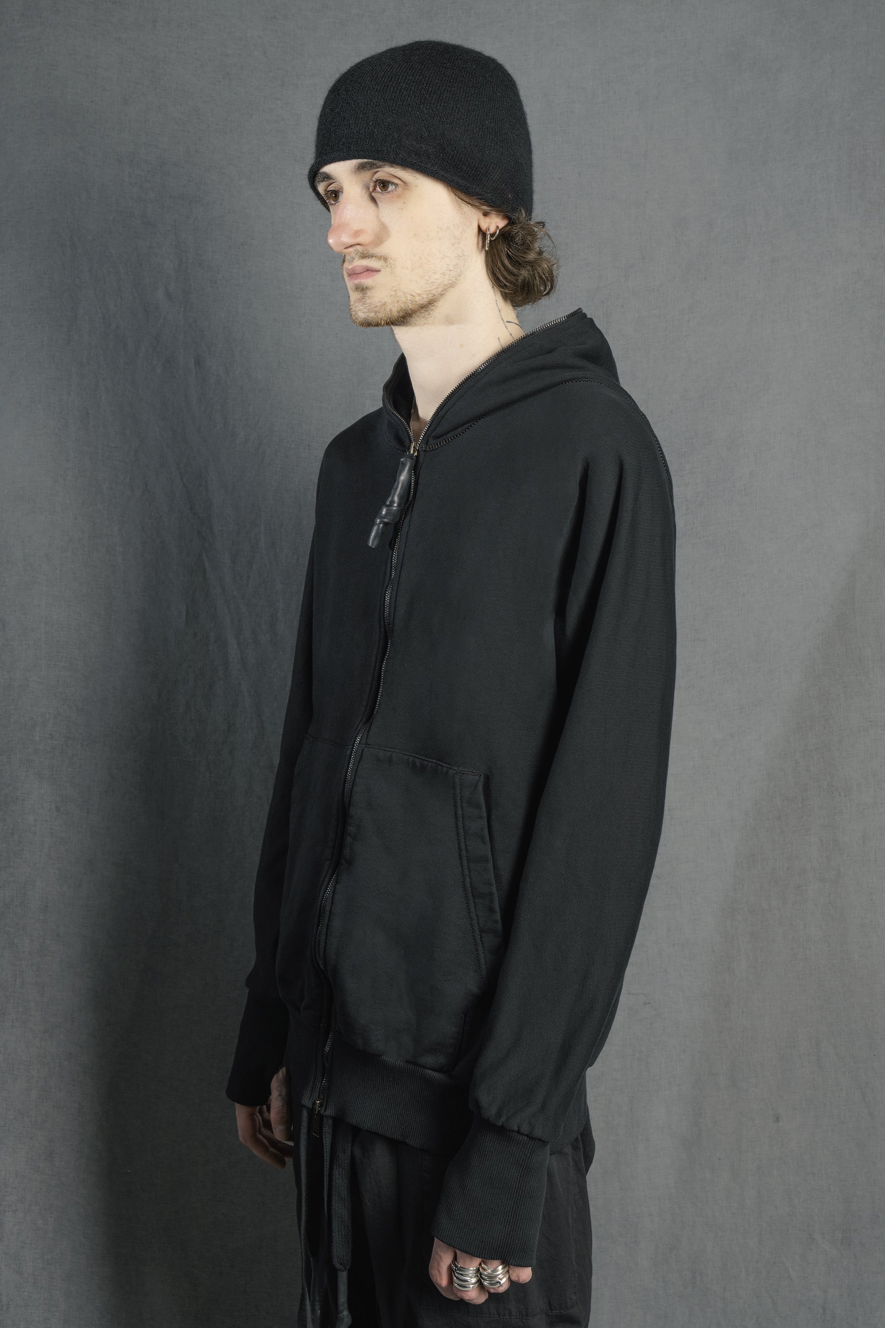 ZIPPYHOOD MOLLETON NOIR