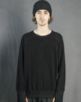 RAGLAN SWEAT SPONGE NOIR
