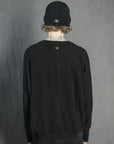 RAGLAN SWEAT SPONGE NOIR