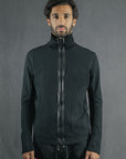 ZIPPER HIGH NECK STRIPE NOIR