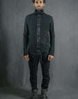 ZIPPER HIGH NECK STRIPE NOIR