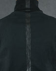 ZIPPER HIGH NECK STRIPE NOIR