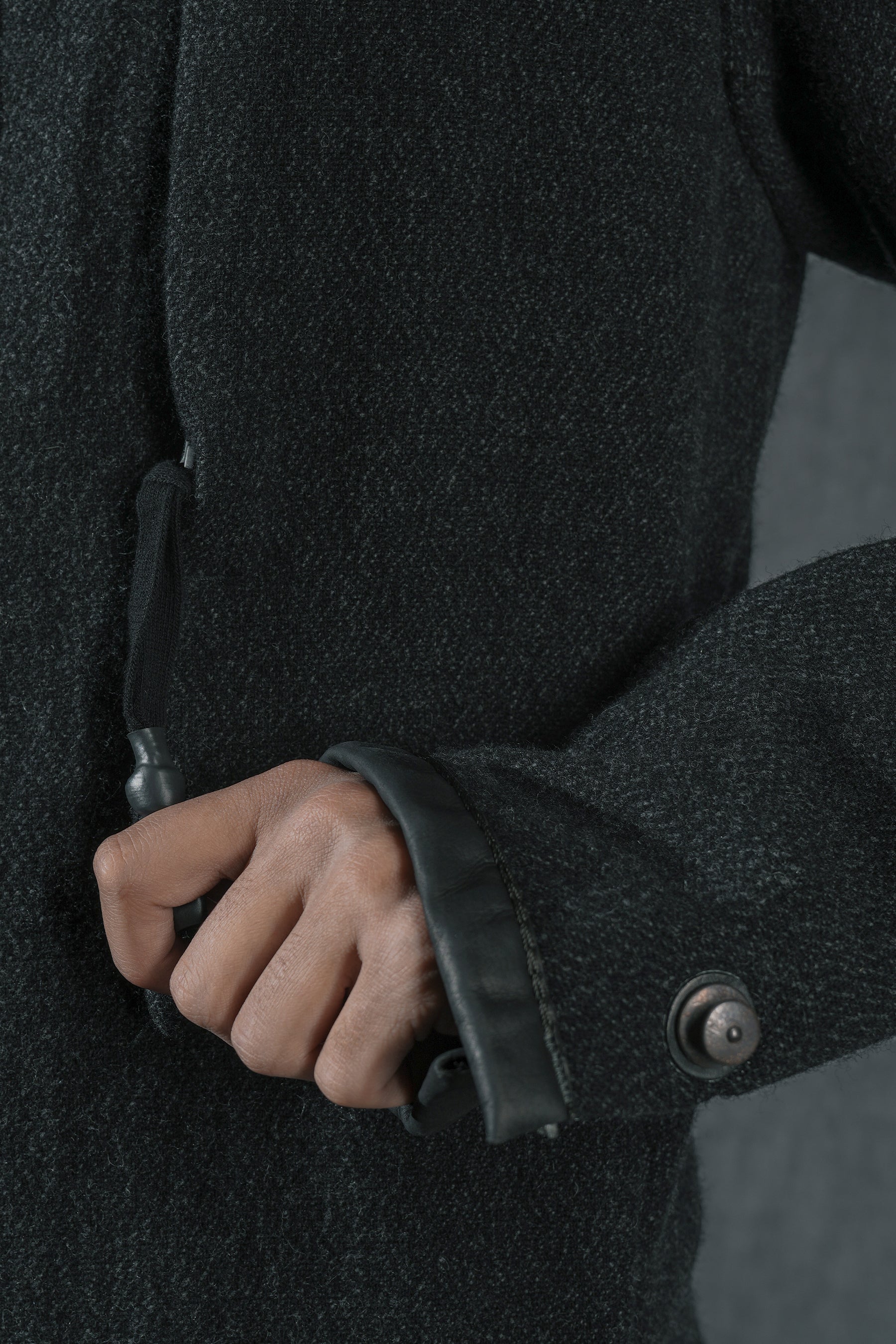 GUSSET ZIPPER  LAINE NOIR