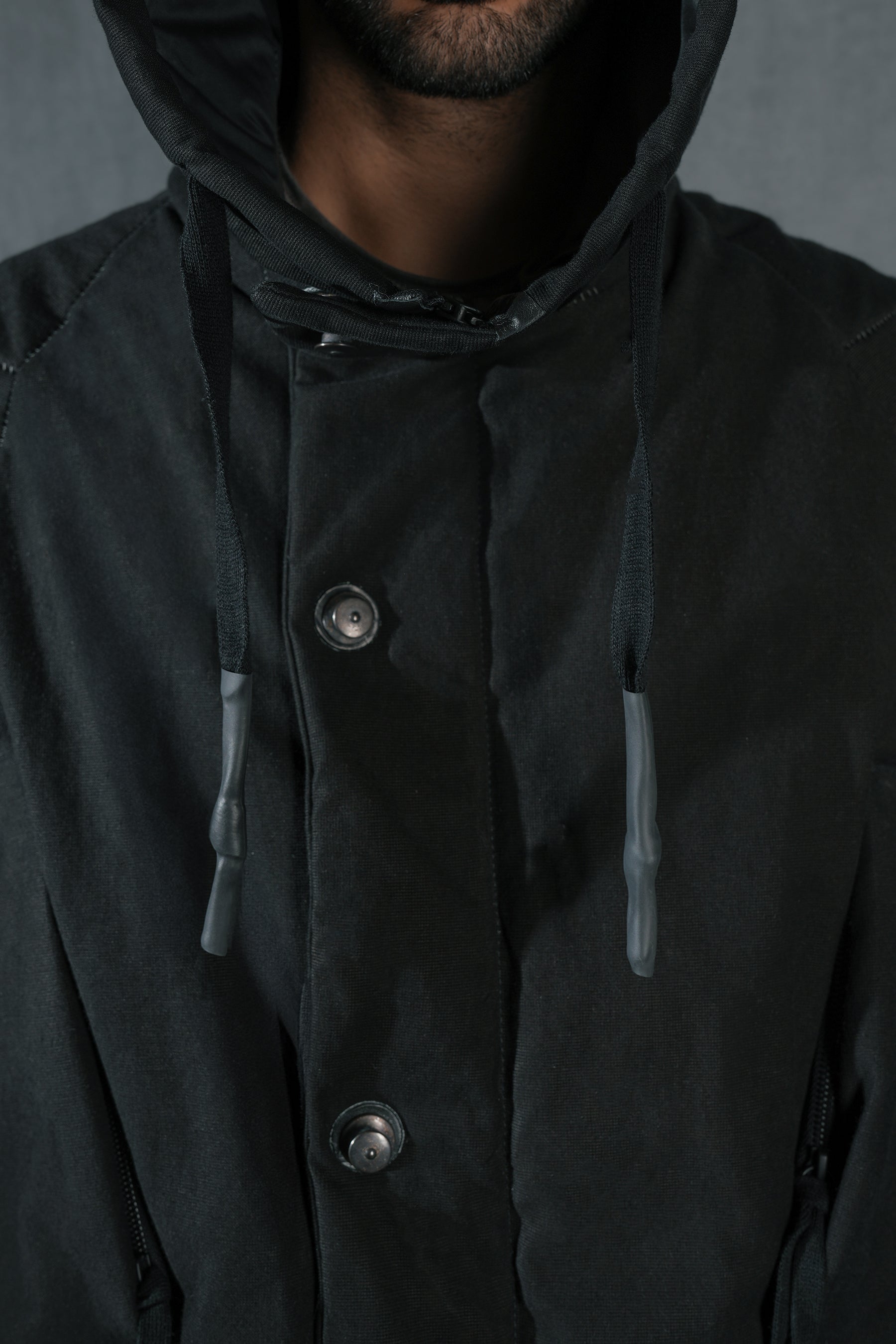 69 by Isaac Sellam - BIG PARKA ARMURE NOIR – isaac-sellam