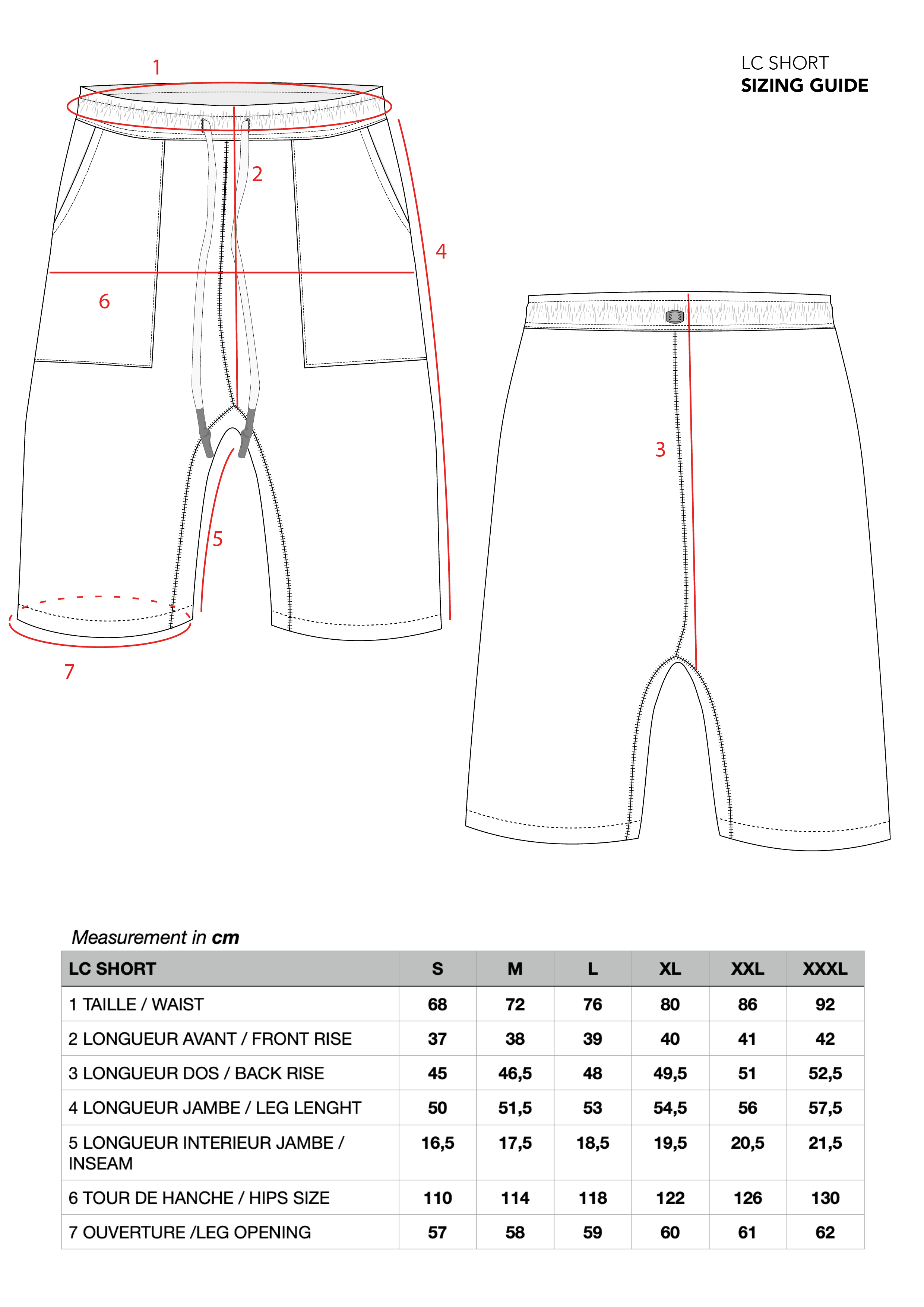 LC SHORT SPONGE PLOMB