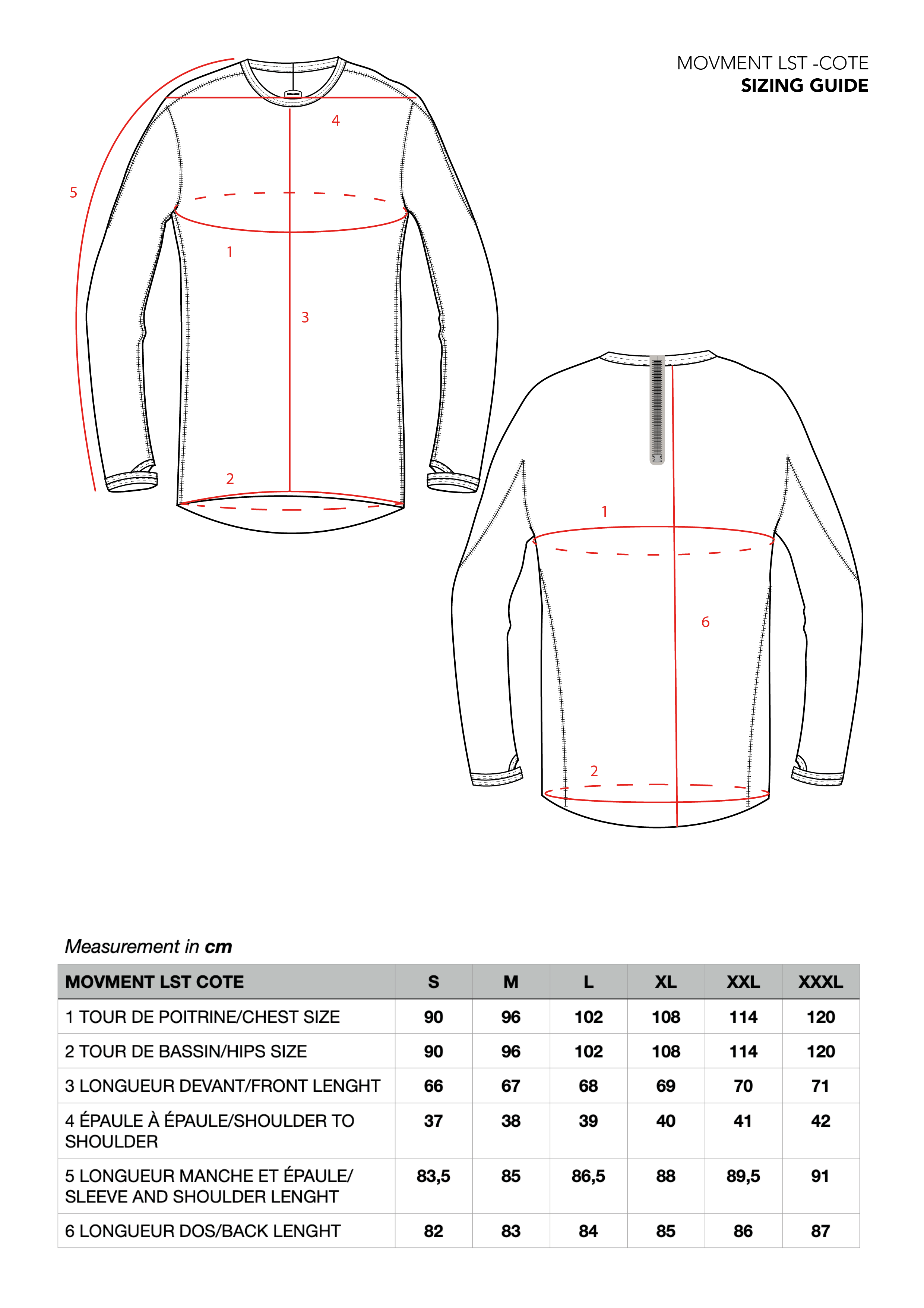 MOVMENT LST COTE ALU