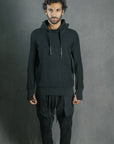 HOODY SWEAT  SPONGE NOIR