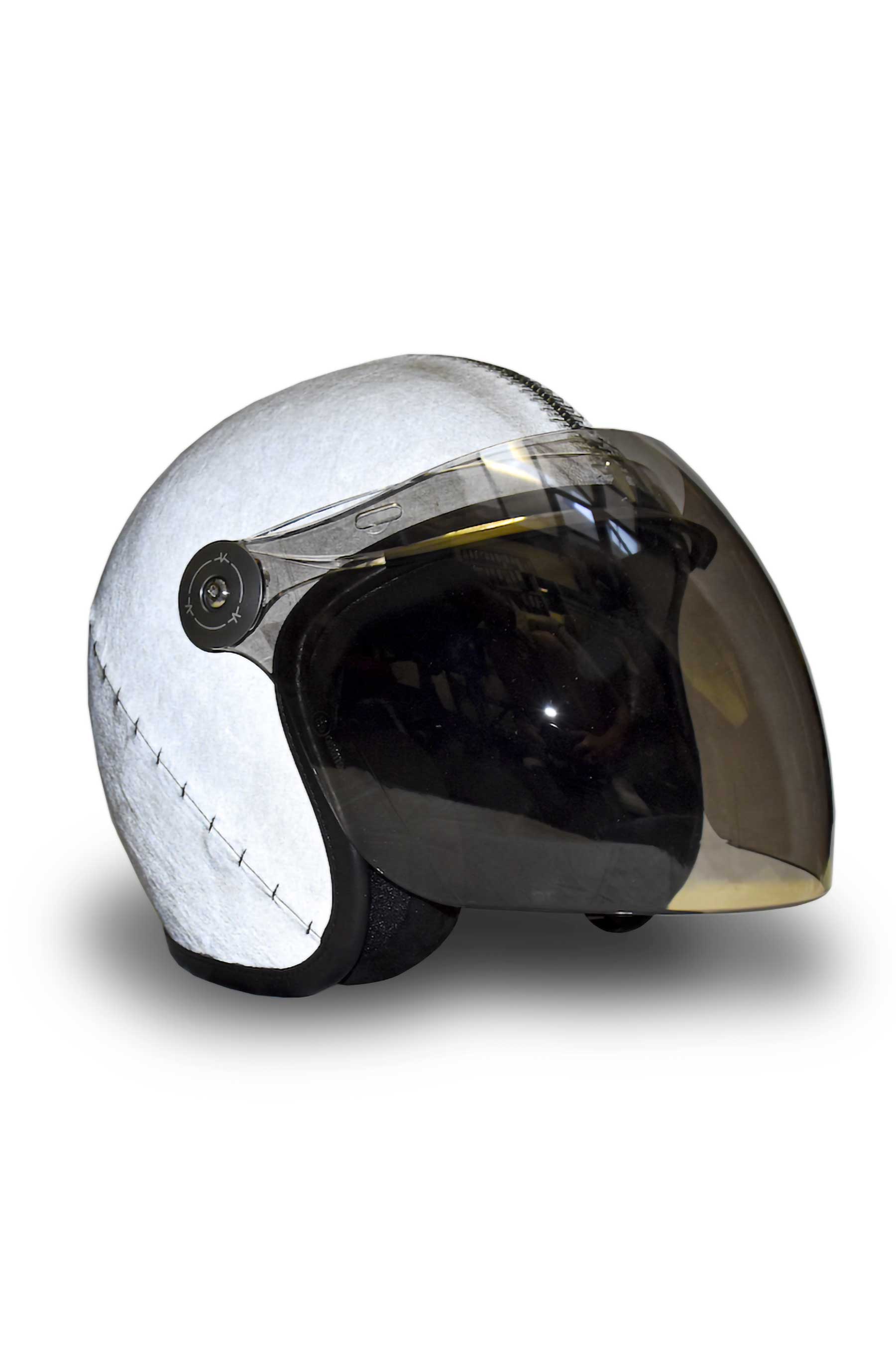 Isaac Sellam Experience - Flashbomb Reflective Talmud Leather Helmet Plomb
