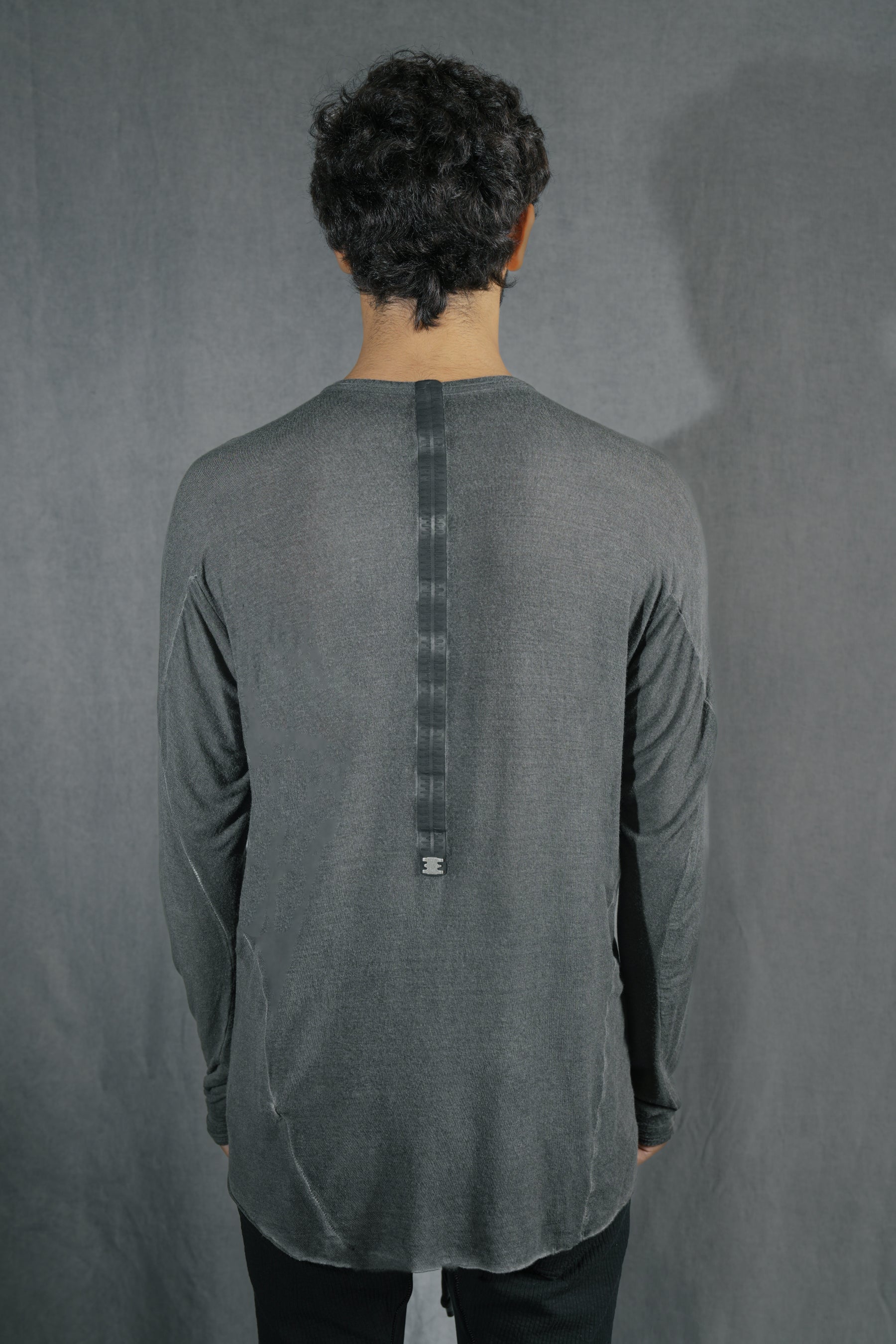 69 by Isaac Sellam - Raglan LST Bande Jersey 190 Gr Noir – isaac