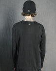 RAGLAN LST  JERSEY 220 GR NOIR